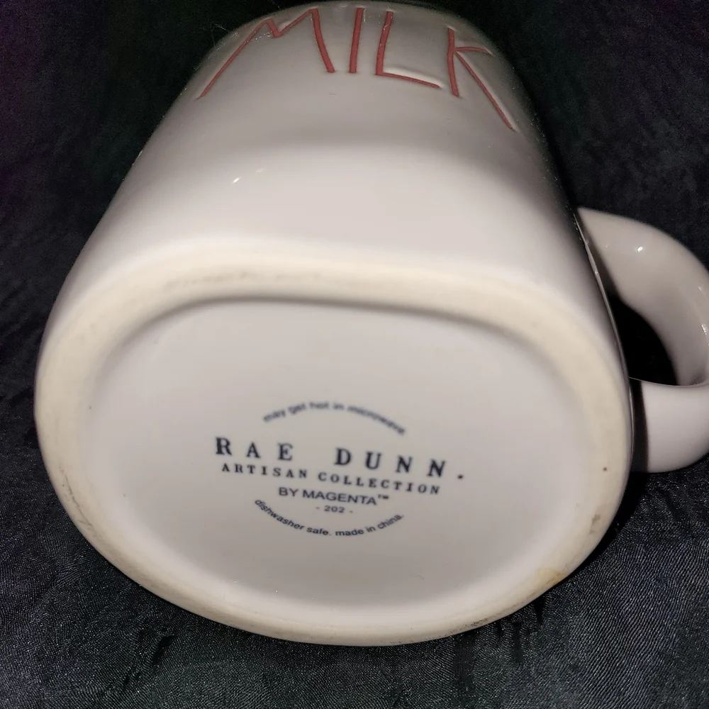 Excellent Condition Rae Dunn Coffee Cup~Mug~Red Milk~Christmas~Santa Cup